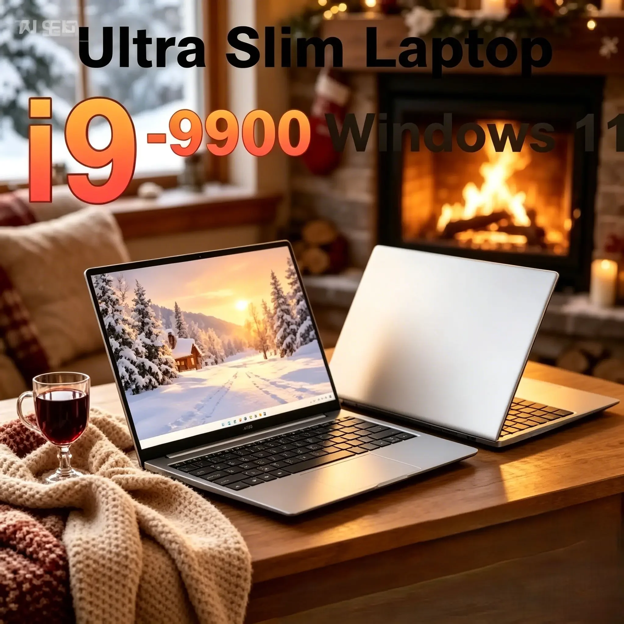 

15.6" Ultra‑Thin Gaming Laptop, Intel Core I9‑9900, 32GB 2TB, 1080P FHD Screen, Windows 11 Pro, High‑Speed Notebook for Office