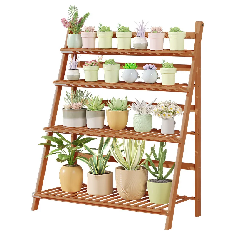 

Indoor flower rack, living room balcony, floor standing flower pot rack, green ivy succulent plant rack