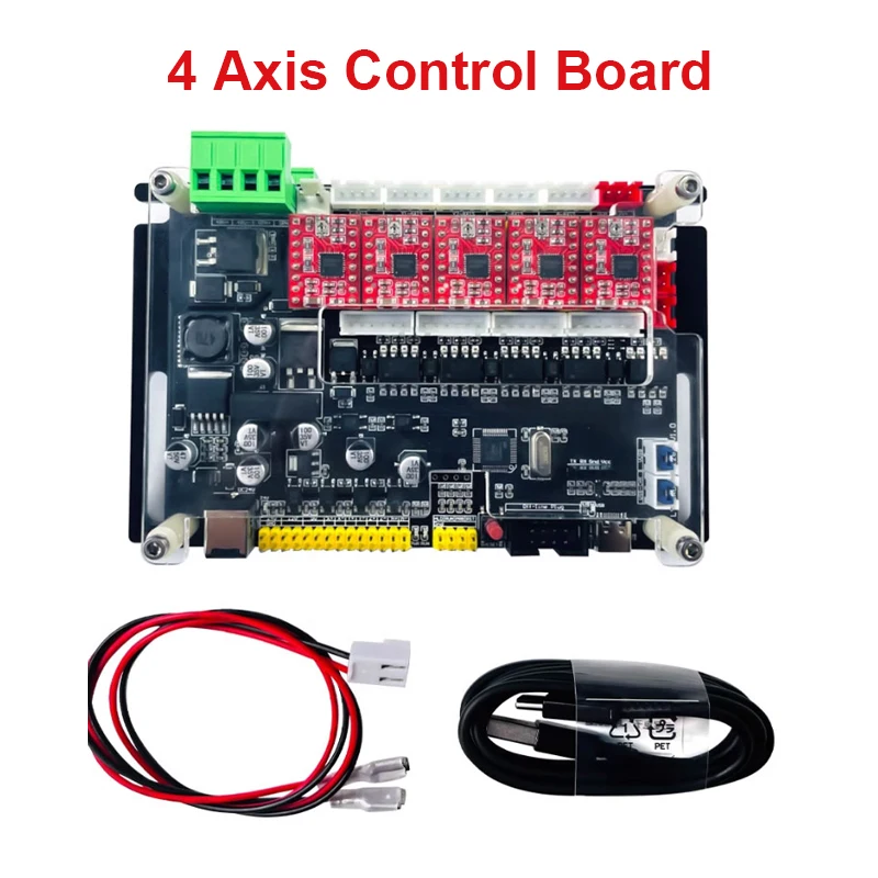 4-axis 3-axis GRBL1.1 Control Board Double Y-axis Support Offline Control Motherboard For CNC Laser Engraver.