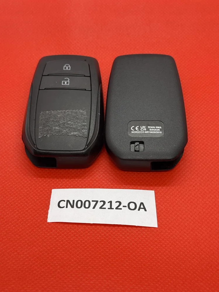 CN007212 FCC Key kunci pintar untuk 2020 Toyota Yaris 2 tombol 433 MHz Model HITAG AES 4A Model Chip