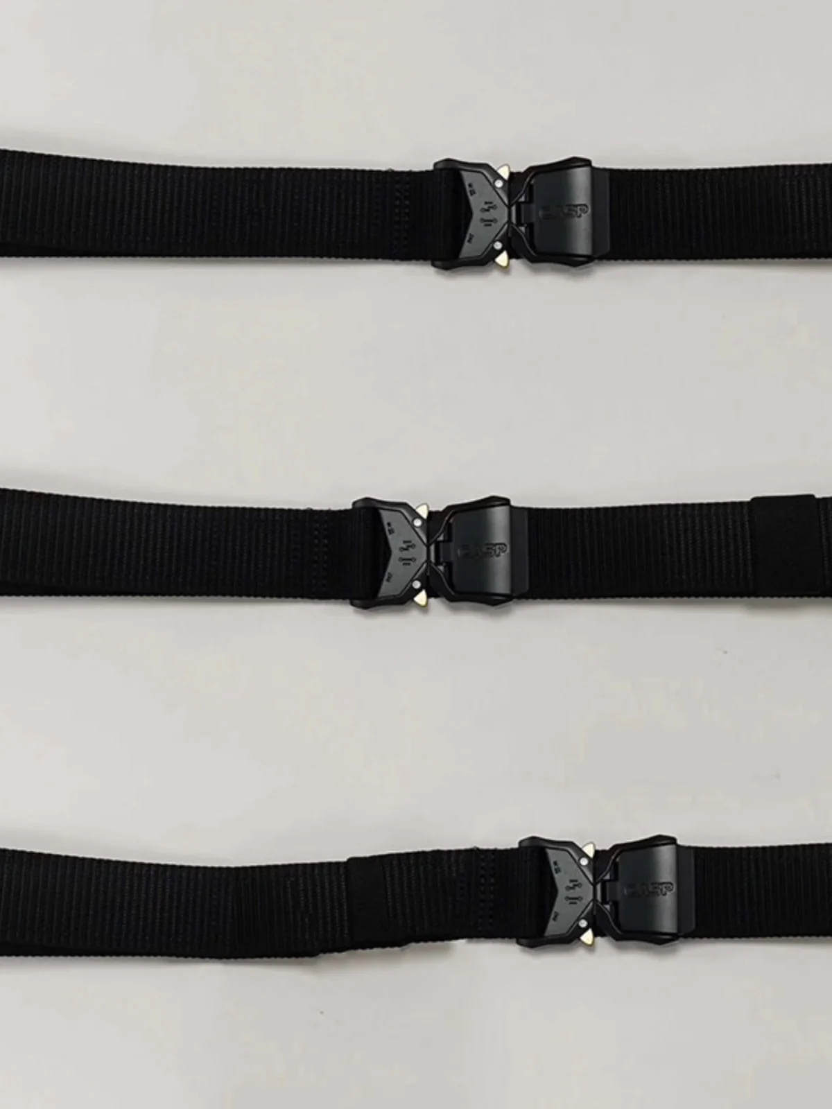 タクティカルベルト-ナイロン-スネークバックル-ミリタリーファングッズ-インストラクター制服-アウターベルト-トレーニング服-ブラック-アウトドア-キャンプ-旅行用