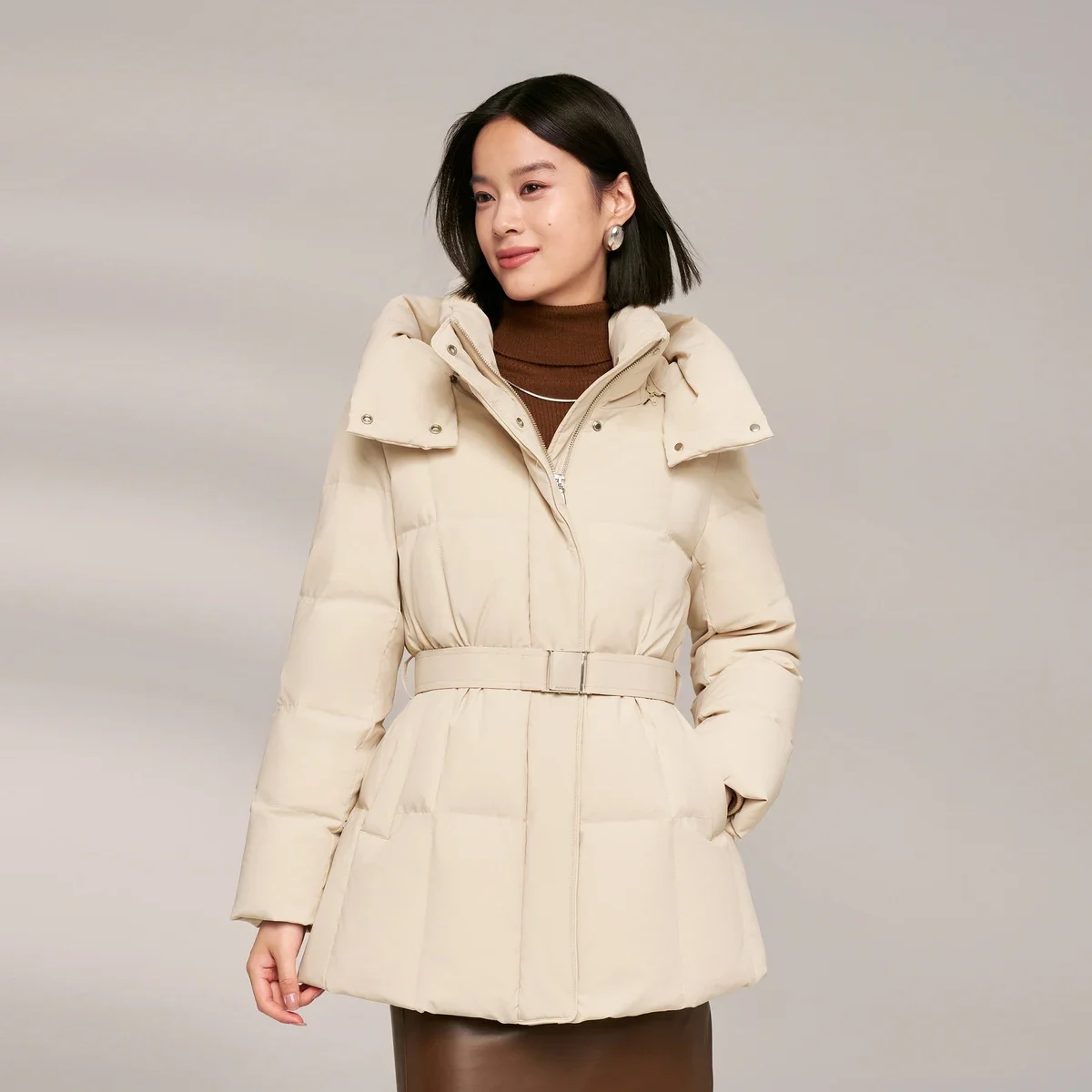 

BOSIDENG 2024, новый пуховик для женщин, теплая зимняя куртка, зимняя утепленная теплая куртка