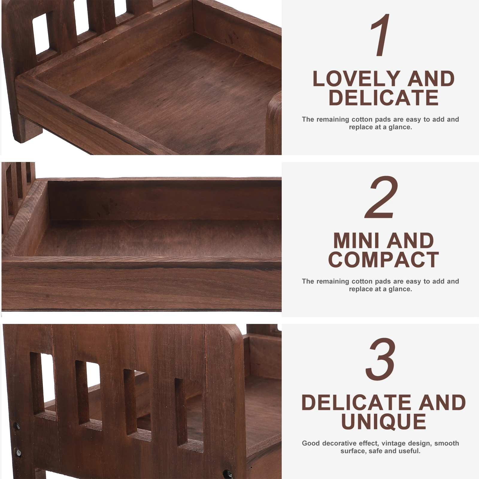 

1pc Wooden Baby Bed Props White Mini Retro Newborn Photography Decorative Toddler Bed Photo Shoots Durable Material