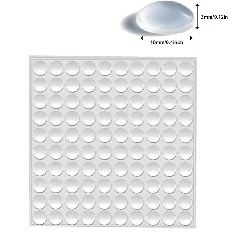 100Pcs Soft Silicone Rubber Anti Slip Bumpers Feet Pads Damper Buffer Cabinet Bumpers Silicone Furniture Pads Drawer Door Pad view 4
