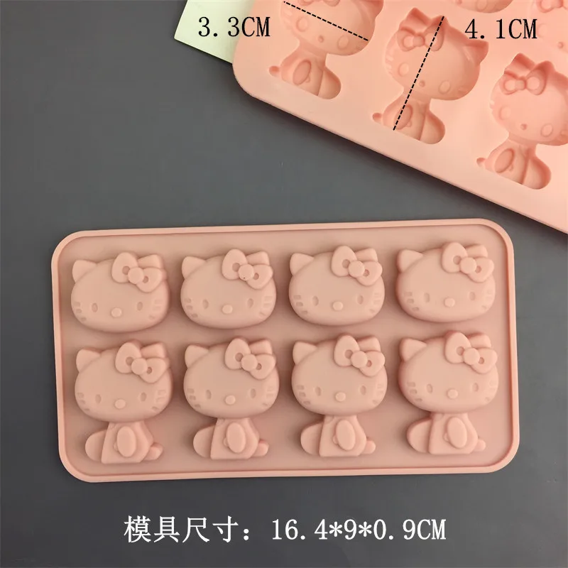 

KT Cat Mould Cartoon Cute 3D Cloud Silicone DIY Mold Fruit Gummies Biscuits Cake Desserts Chocolate Kitchen Cutting Tool Mold
