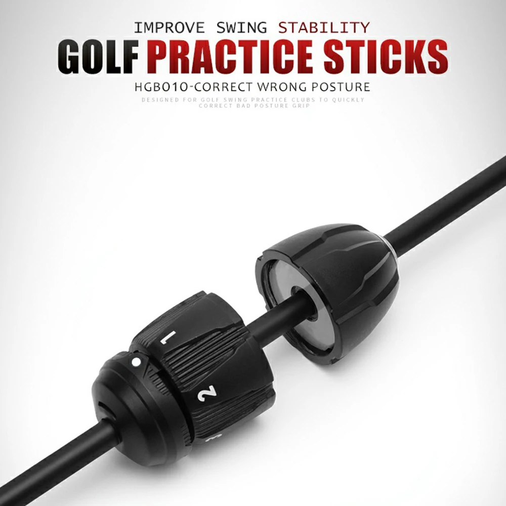 PGM Golf Verstellbarer Schwungtrainer Hilfsmittel für Golf-Schlagtechnik-Übungen Aufwärmstab für Kraft-, Flexibilitäts- und Tempo-Training Golf-Zubehör – Detail 6