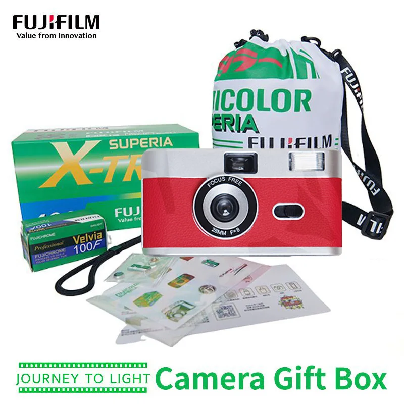 

New Fuji Gathering Light Gift Box Classic Nondisposable Film Camera X-TRA400 color film camera can replace the film cycle