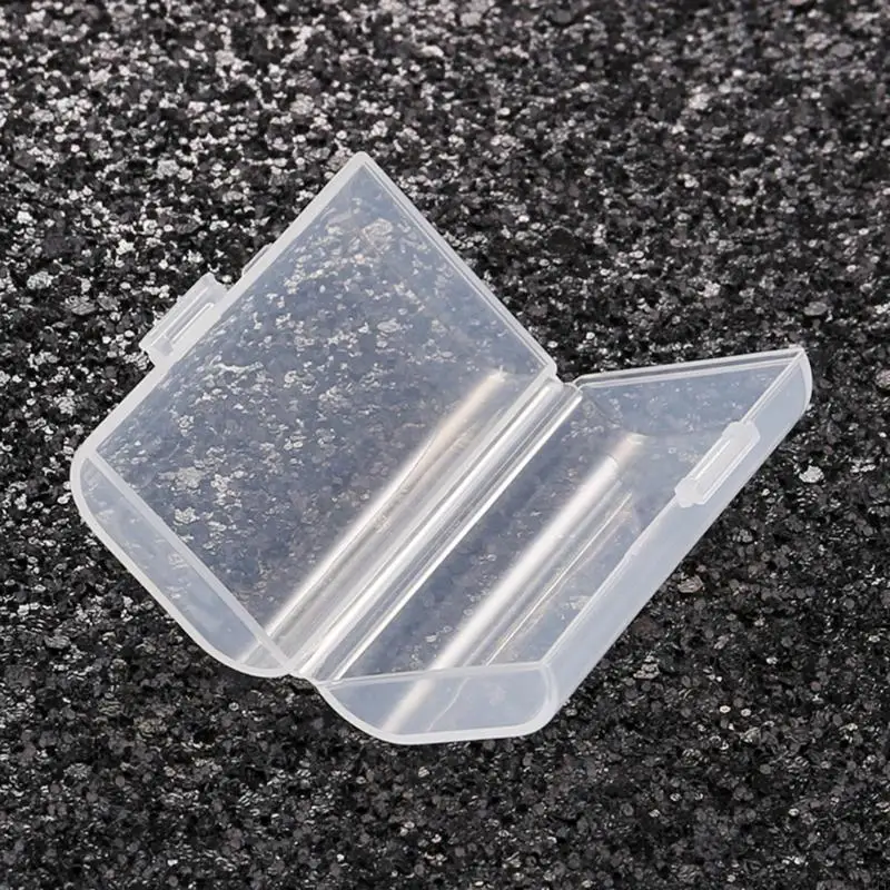 E1PF Battery Organiser Case Storage Box 2-slot Battery Container Protectors Impact-resist Transparent PP Battery Holder Box
