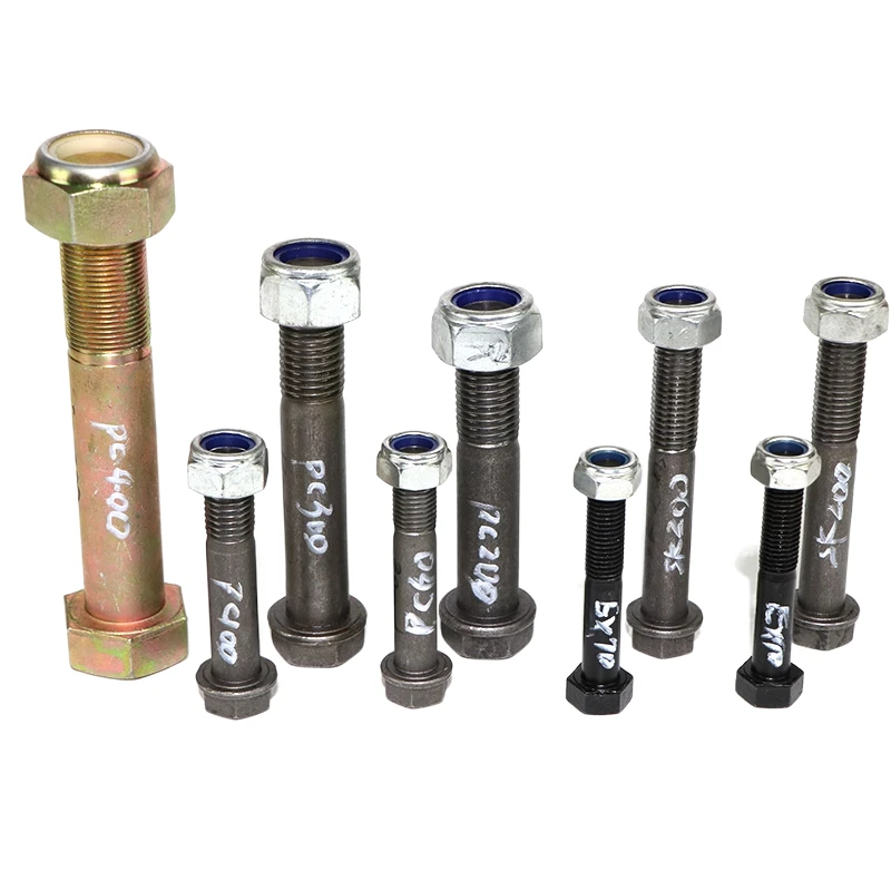 

XOJOX Excavator Parts For Axis Screw Excavator Grade 12.9 External Hexagonal Screw Bolt High-Strength Bucket Pin Screw Set