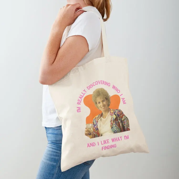 

KATH DAY KNIGHT - Self Discovery Tote Bag Canvas shoulder bag Shopper foldable reusable bag Custom