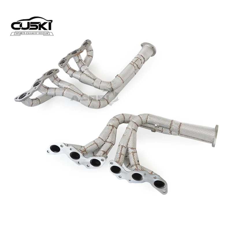 

Automotive Exhaust Modification Fit for Aston Martin DB9 6.0 2004-2016 Stainless Steel Direct Exhaust Manifold with Heat Shield