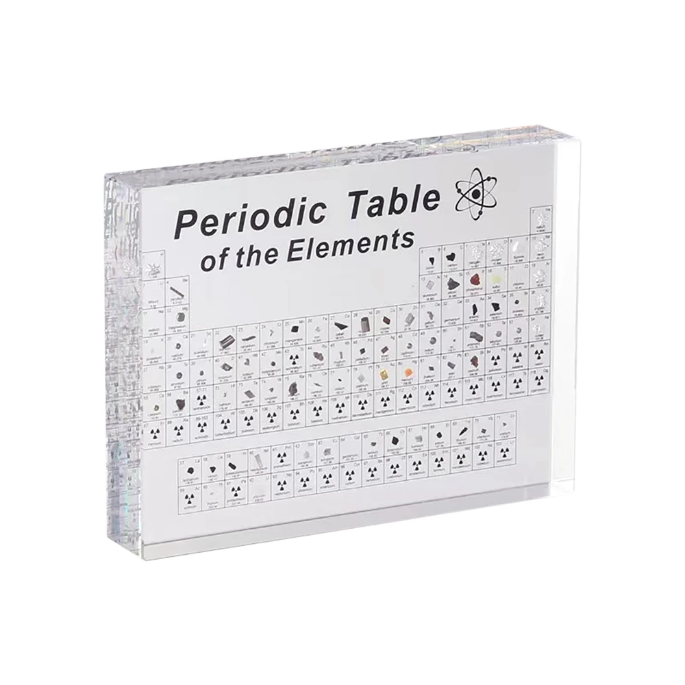 

Transparent Acrylic Display Card Chemical Periodic Table Display Card Teaching Tool Student Learning Tool