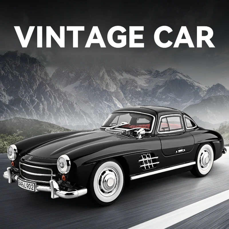 

Моделирование масштаба 1:18, модель автомобиля из сплава 300SL, коллекция большого размера, миниатюрный литой игрушечный автомобиль Voiture, детский подарок на день рождения для мальчиков
