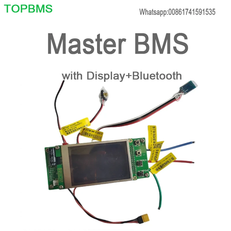 TOPBMS Li-ion BMS 3.7V 4S-96S 40S 52S 60S 220V 68S 250V 88S 320V Bluetooth DISPLAY Discharging/Charging 200A 500A Solar Power