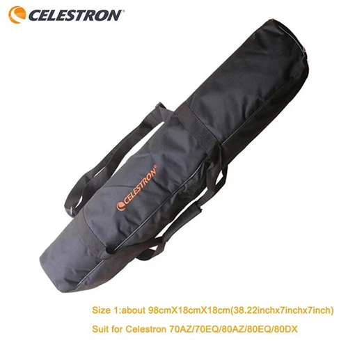 Imagen 2 del producto Estuche de transporte para telescopio astronómico, bolso de hombro, bolso de 98-110cm con múltiples bolsillos para Celestron AstroMaster 80EQ 90EQ