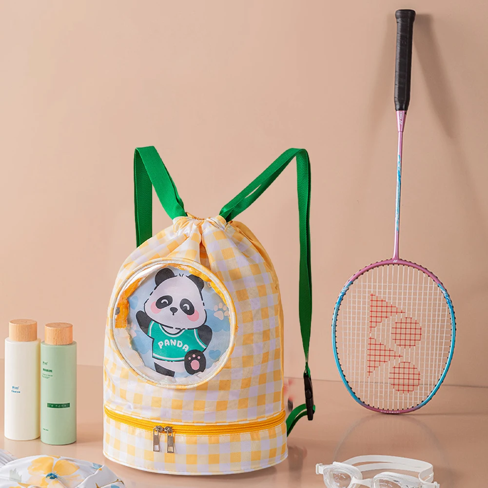 

Сумка для бассейна с героями мультфильмов, рюкзак для плавания на шнурке, регулируемый плечевой ремень, водонепроницаемая сумка для хранения для детей