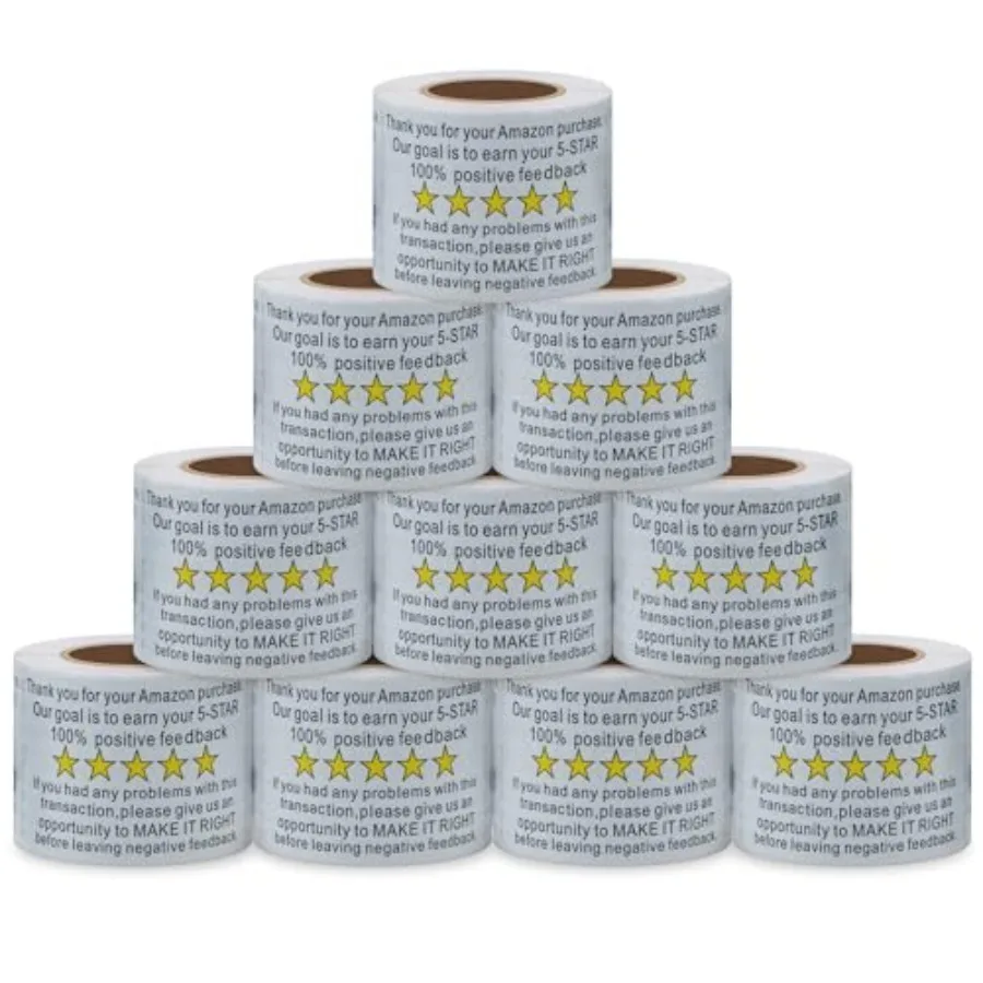 

Thank You for Your Purchase Stickers 2×3 Inch Positive Negative Feedback Labels for E-CommerceCustomer Service Small Business -