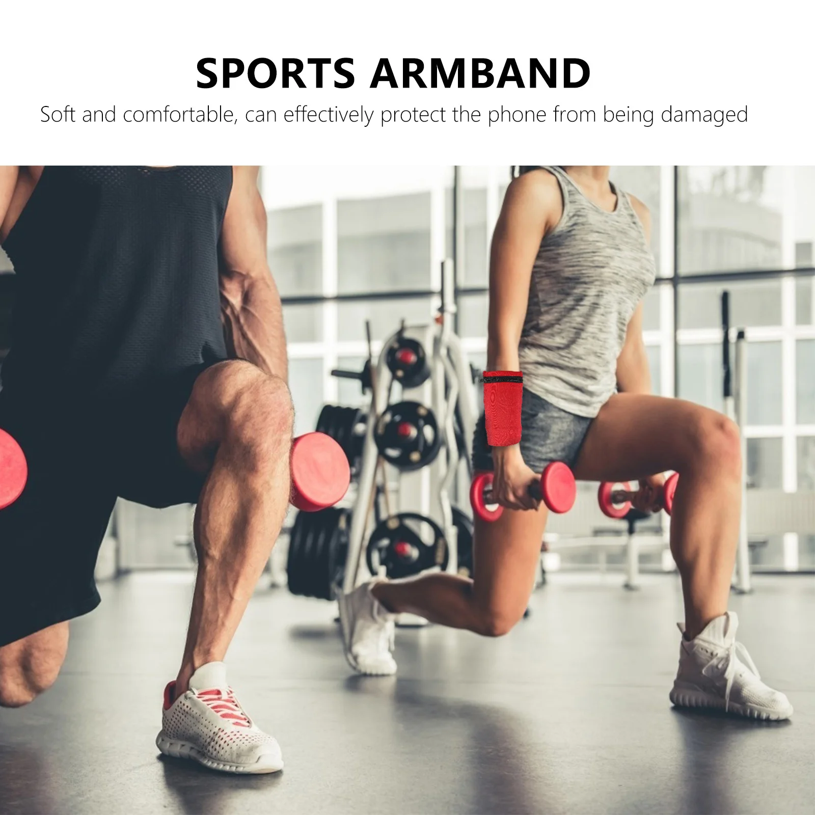 

Lightweight Wrist Wallet Pouch Stretchy Running Sports Armband Phone Holder Outdoor Fitness Arm Bag Secure Zipper Pocket