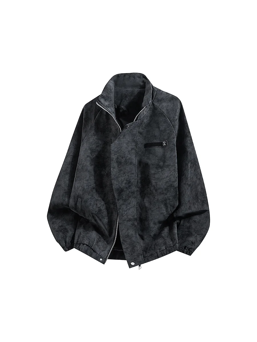 Boyue الصينية Sle مصبوغ Jaet القطن إدراج سستة إغلاق الشارع Sle الرجال ملابس قطنية كبيرة الحجم ملابس خارجية غير رسمية