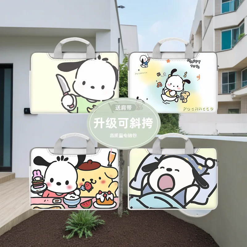 

Sanrio Pochacco сумка для ноутбука милый большой емкости органайзер для планшета мультяшная сумка чехол для ноутбука 15 дюймов 13 дюймов 14 дюймов 16 дюймов 12 дюймов 15 дюймов 17 дюймов