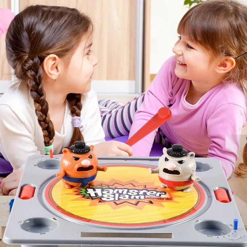 Novo divertido jogo de mesa de luta de hamster criativo pai-filho competição de luta interativa contra brinquedos educativos