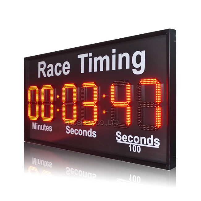 Red LED Time Clock 7 Segments Number Digital Poster 99 Minute Timer Sign for Outdoor School Sports Games