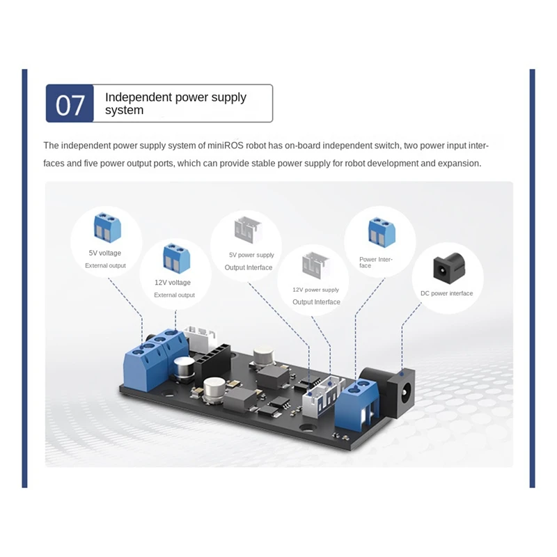 Scheda di controllo ROS Stm32 Servo 4WD Motor Drive Mini scheda di espansione Scheda di controllo robot per auto intelligente