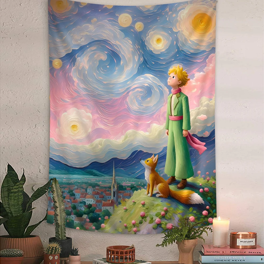 Little Prince Hanging Bohemian Tapestry Cheap Hippie Wall Hanging Bohemian Wall Tapestries Mandala Wall Hanging Home Decor