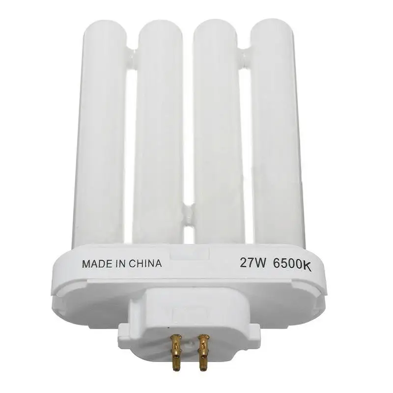 FML 27EX-N 27W 4 Pin Quad Tube Energy Saving Compact Fluorescent Light Bulb 6500K 4 Rows Eye-Protection Energy Saving Lamp-Tube