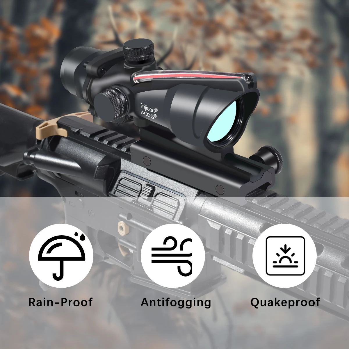 Trijicon Scope 1x32 Acog Tactical Red/Green Dot 4x32 Acog Real Fiber Optic Sight Riflescope Airsoft Collimator Hunting 20mm Rail