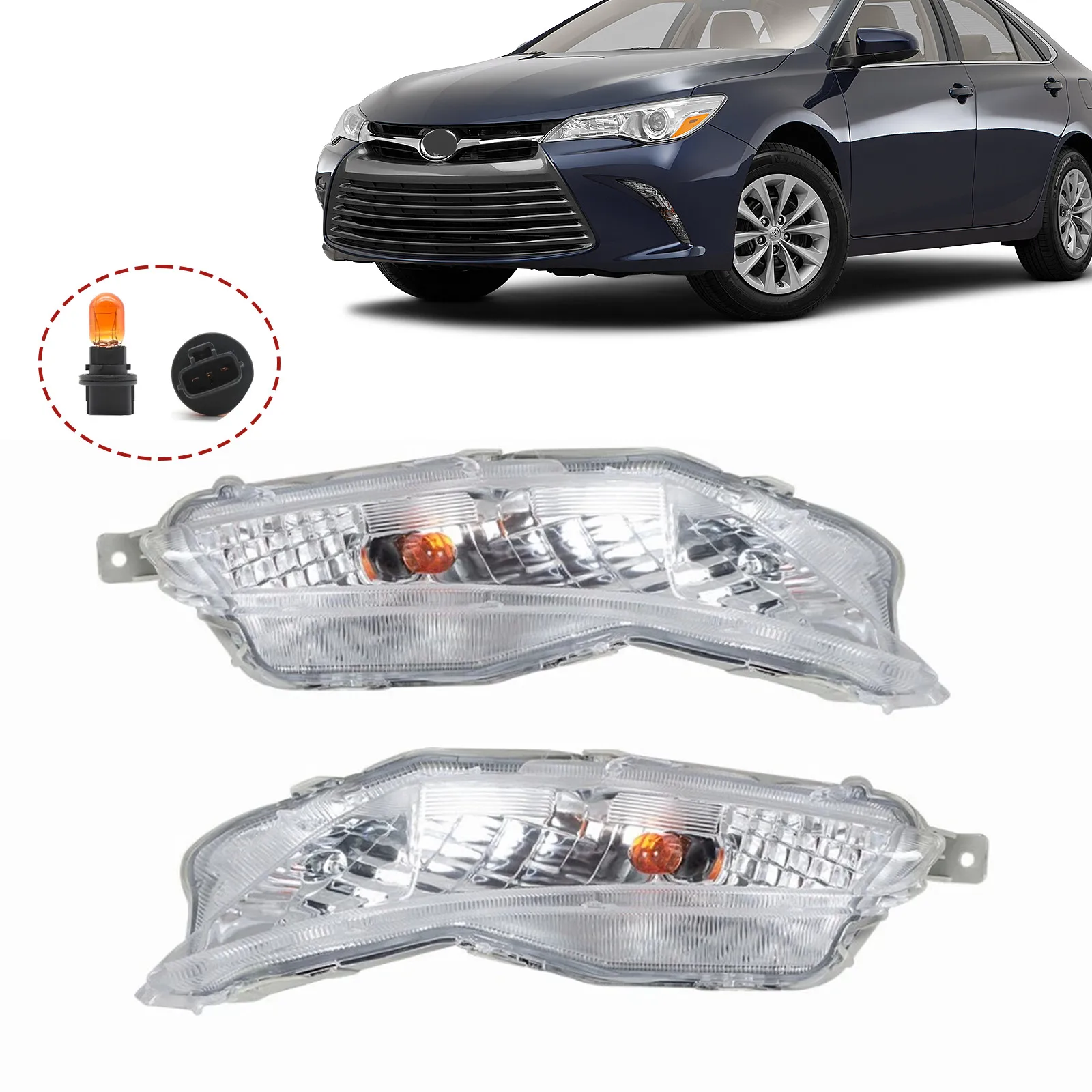 

Передние противотуманные фары с лампами (правая и левая) для Toyota Camry LE SE 2015-2017 годов выпуска