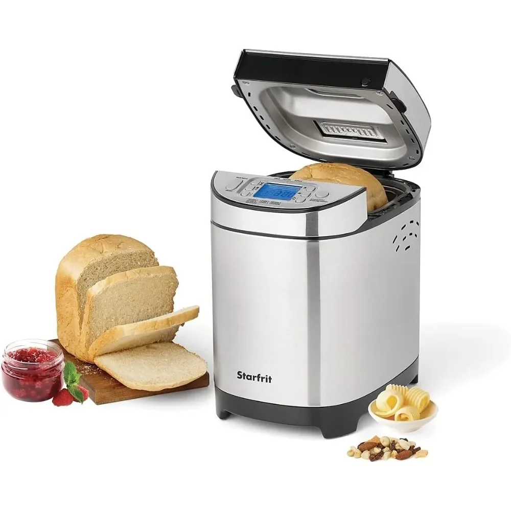 Bread Maker,Hand Wash Only, 13 in-1, Easy To Use,  Electric Bread Maker Other Kitchen Appliances, Normal, Silver
