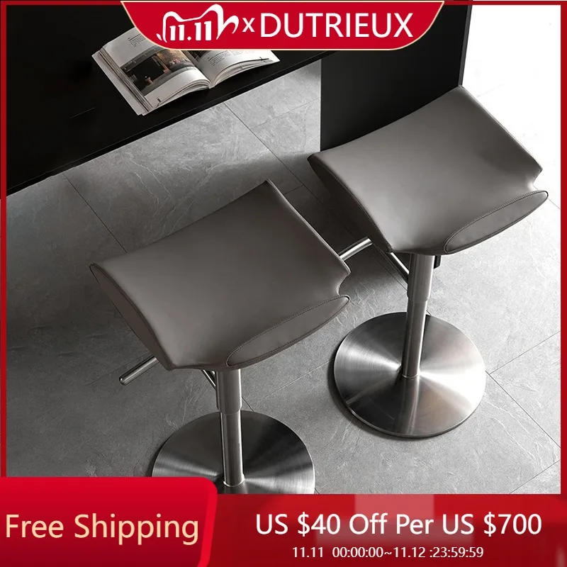 

Reception Metal Bar Stools Metal Adjustable Island Relaxing High Chairs Industrial Comfortable Restaurante Muebles Furniture