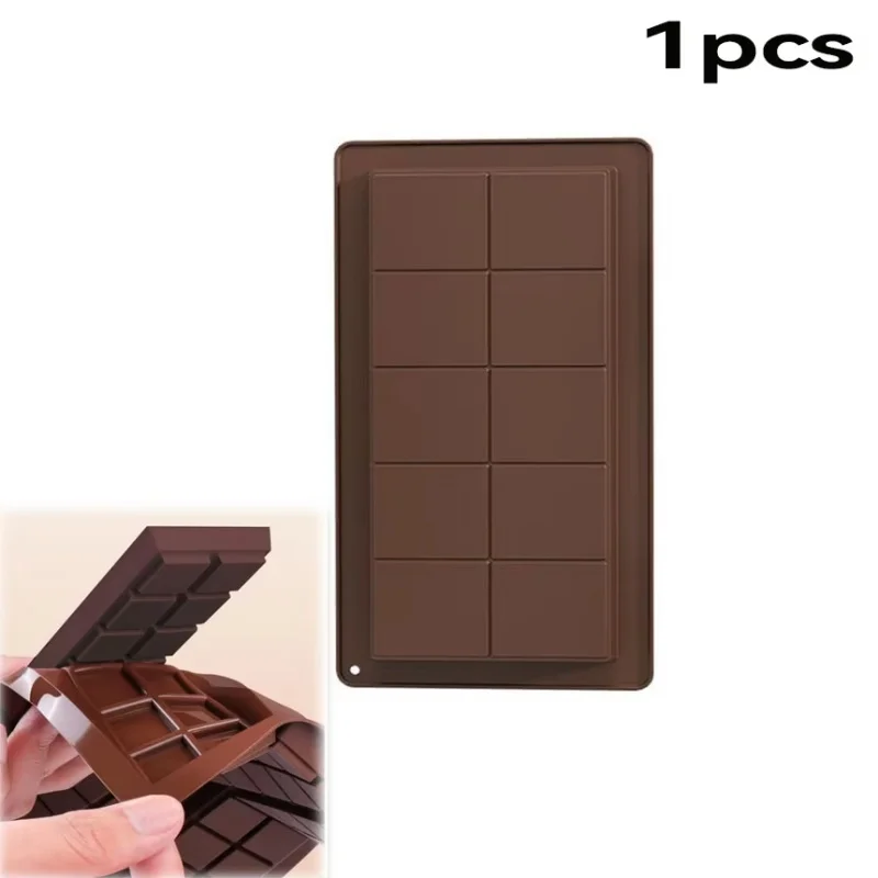 

DIY Handmade Chocolate Mold Silicone Mold Dubai Chocolate Silicone Mold Baking Supplies Candy Making Tools 10 Squares Chocolate