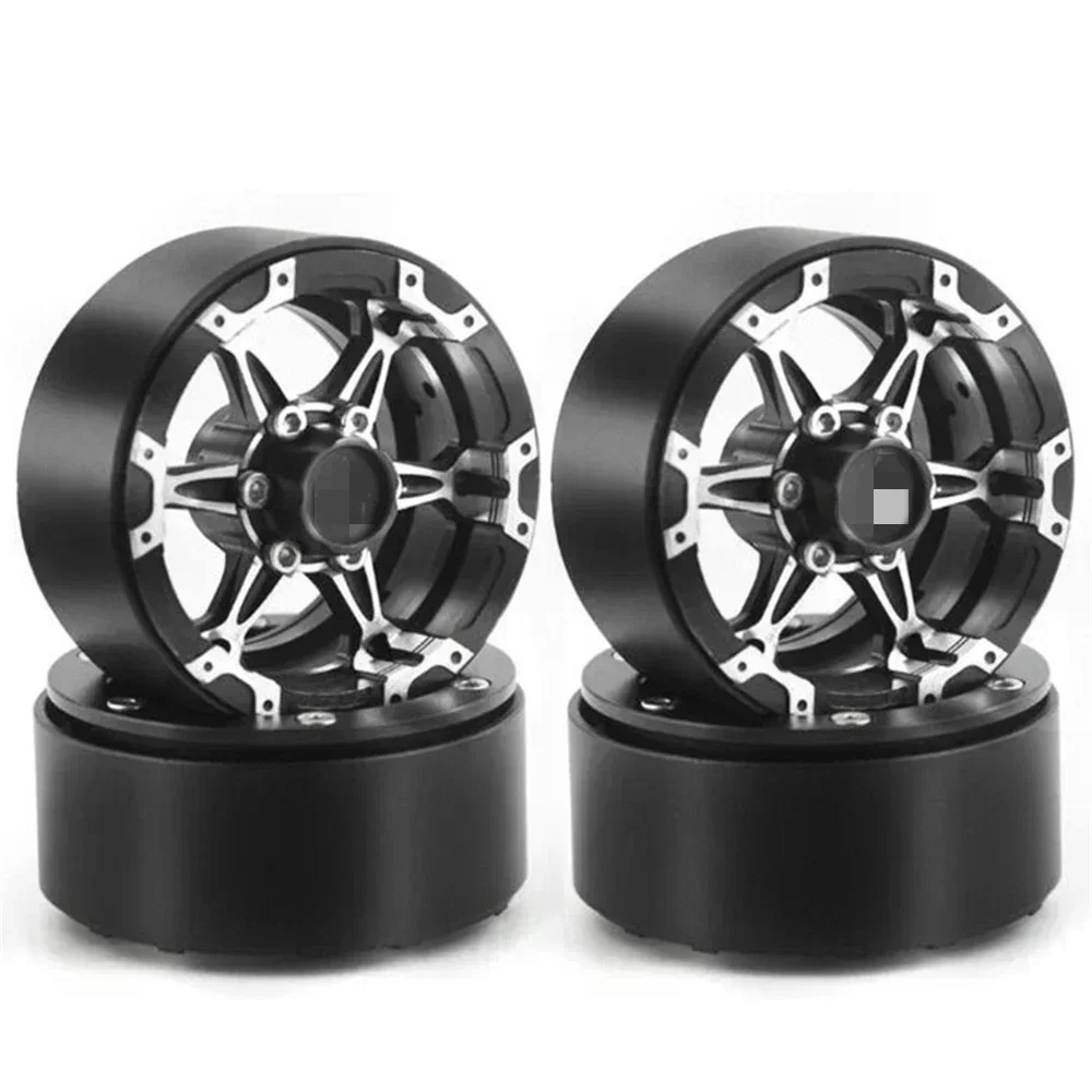 4PCS Replacement 1.9 Inches Aluminum Alloy Wheels for TRX4 D90 RC Car