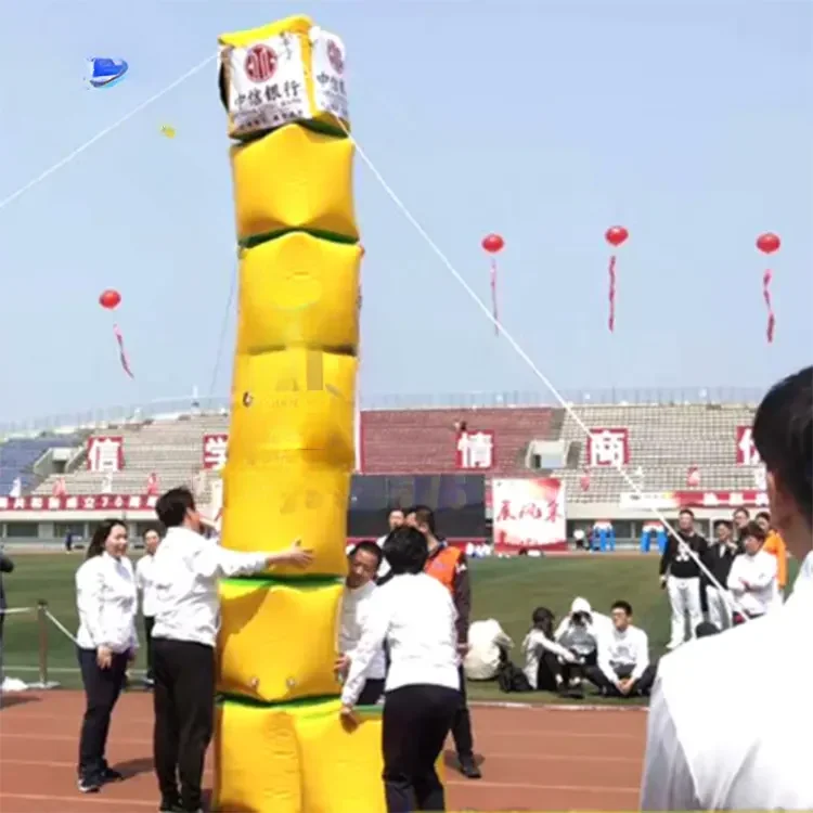 Inflatable Torre Xtreme Sky Tower Step Height Stacked block Group Team Building Game Activities