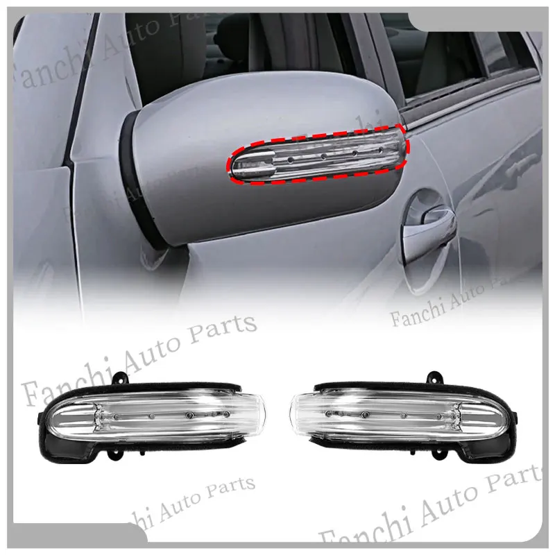 車用ledミラーウインカーライト-4ドア-oe-2038201521-2038201621-メルセデス・ベンツ-cクラス-w203-c230-c240-c32-2004-2007年式用