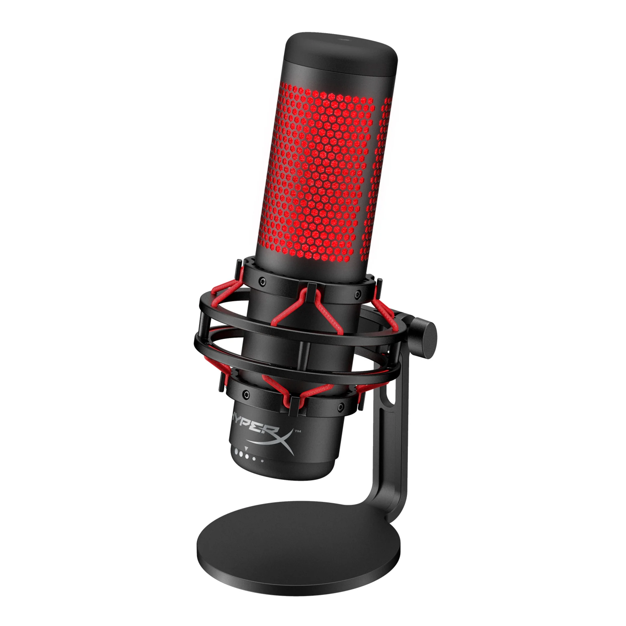 Original Hyper X QuadCast USB Gaming Microphone with LED indicator for PC PS5  PS4 and Mac