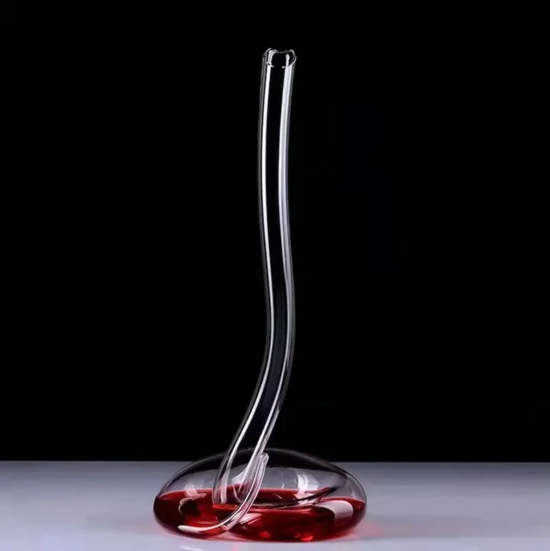 Snake-shaped Decanter Glass Creative Transparent 1.1/2L Wine Pot Dispenser Flagon Hotel Bar Home Kitchen Decoration Supplies