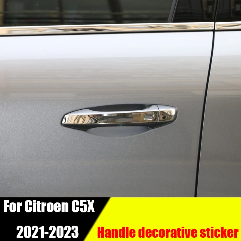 Per Citroen C5X 2021 2022 2023 maniglie per porte auto maniglie per ciotole adesivi decorativi accessori modificati