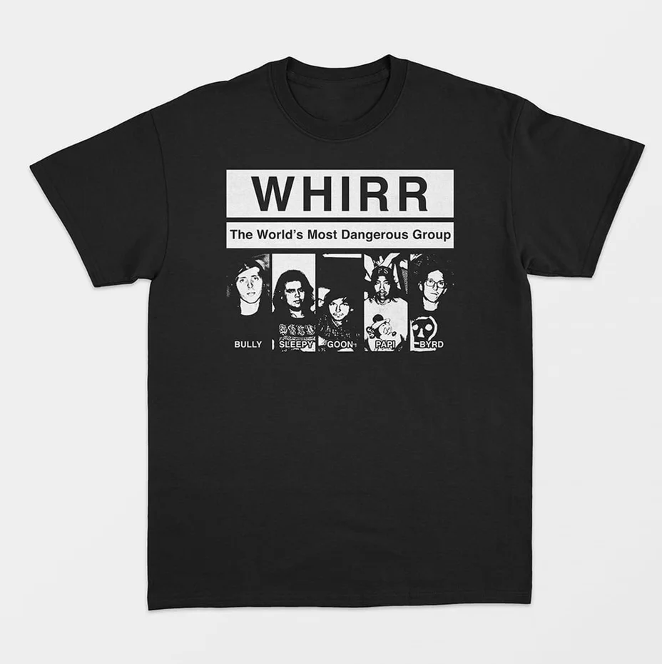 Vtg Whirr Band Members Cotton Heavy Black All Size Unisex Shirt AA1276