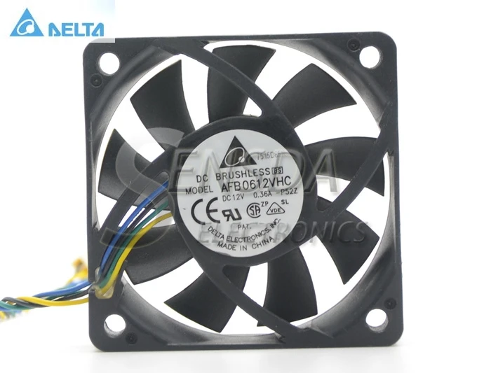 

Original for delta AFB0612VHC 6CM 60MM 6013 6*6*1.3CM 60*60*13MM 12V 0.36A dual ball bearing cooling fan Specials