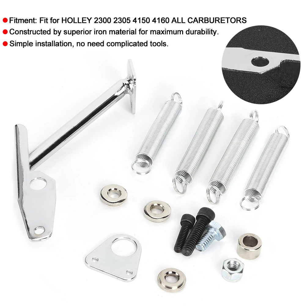 Kit de resortes de retorno del acelerador del carburador, instalación rápida de hierro Premium, actualización OEM compatible con Holley 2300 2305 4150 4160 2083 6056