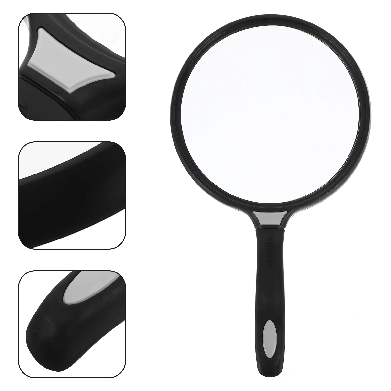 

Lightweight Handheld Magnifier 3X Tool for Seniors Book Page Examiner Portable Eyewear-Free Reading Aid
