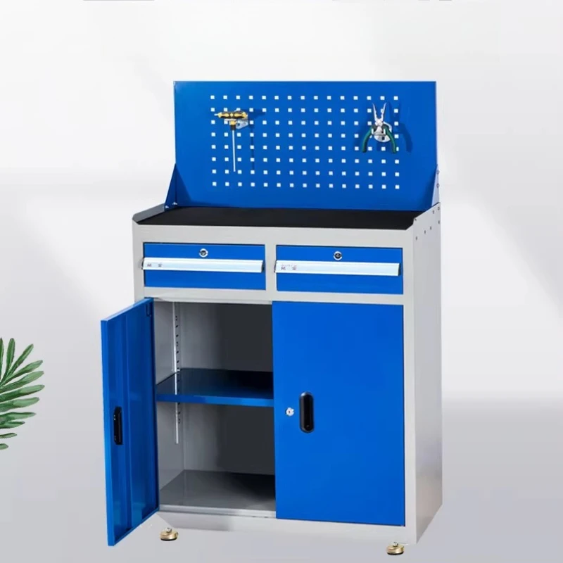 

Storage Workshop Iron Sheet Tool Cabinet Double-door Multi-functional Cabinet with Drawers Metal Furniture Opslagwagen MH40GJG