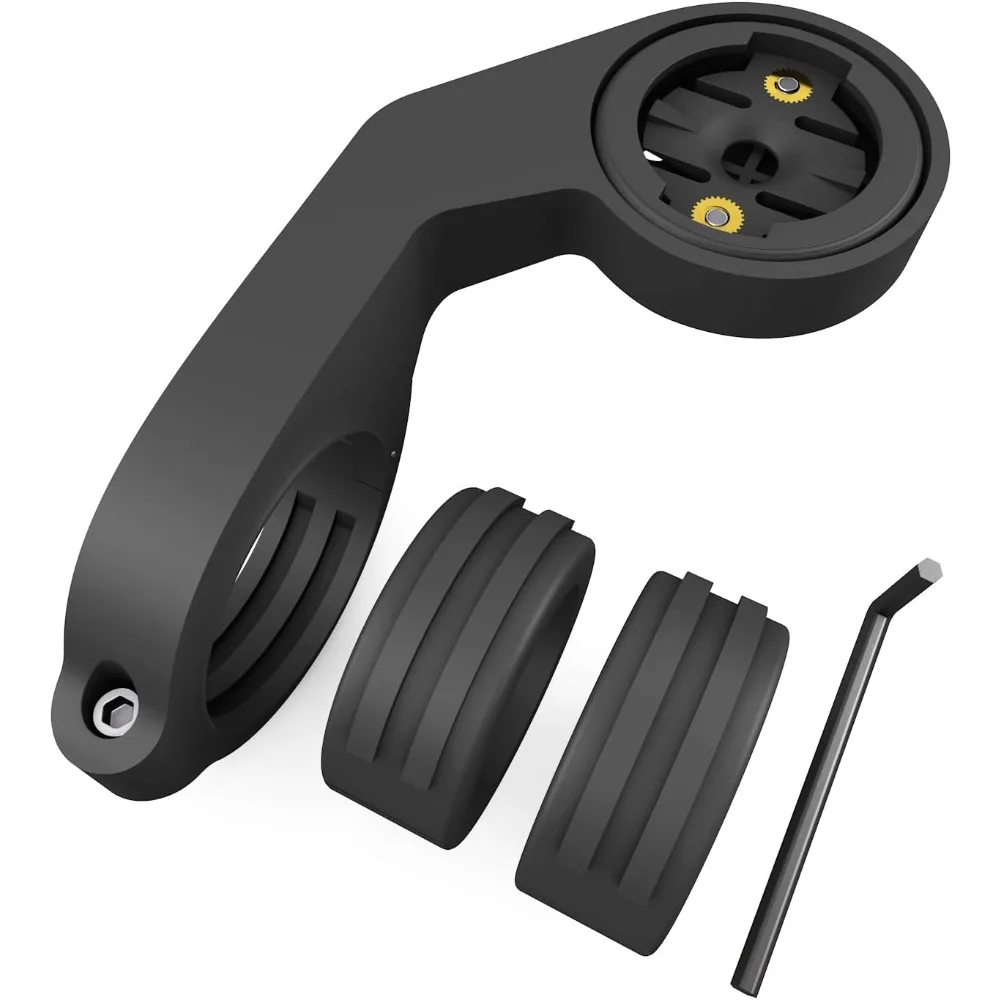 Extended Handlebar GPS Computer Mount, made of durable plastic, no battery required, easy to install, compatible with Garmin