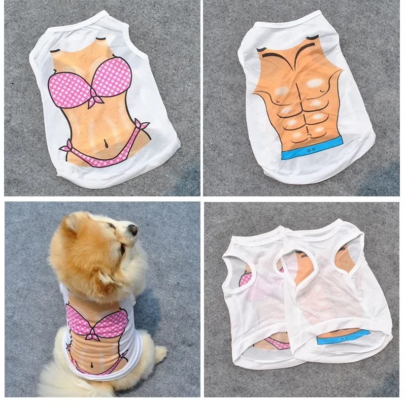 كلب الملابس الملابس أزياء شخصية بيكيني الطباعة عارضة القطط سترة مثير الحيوانات الأليفة معطف الملابس DHL التوصيل المجاني