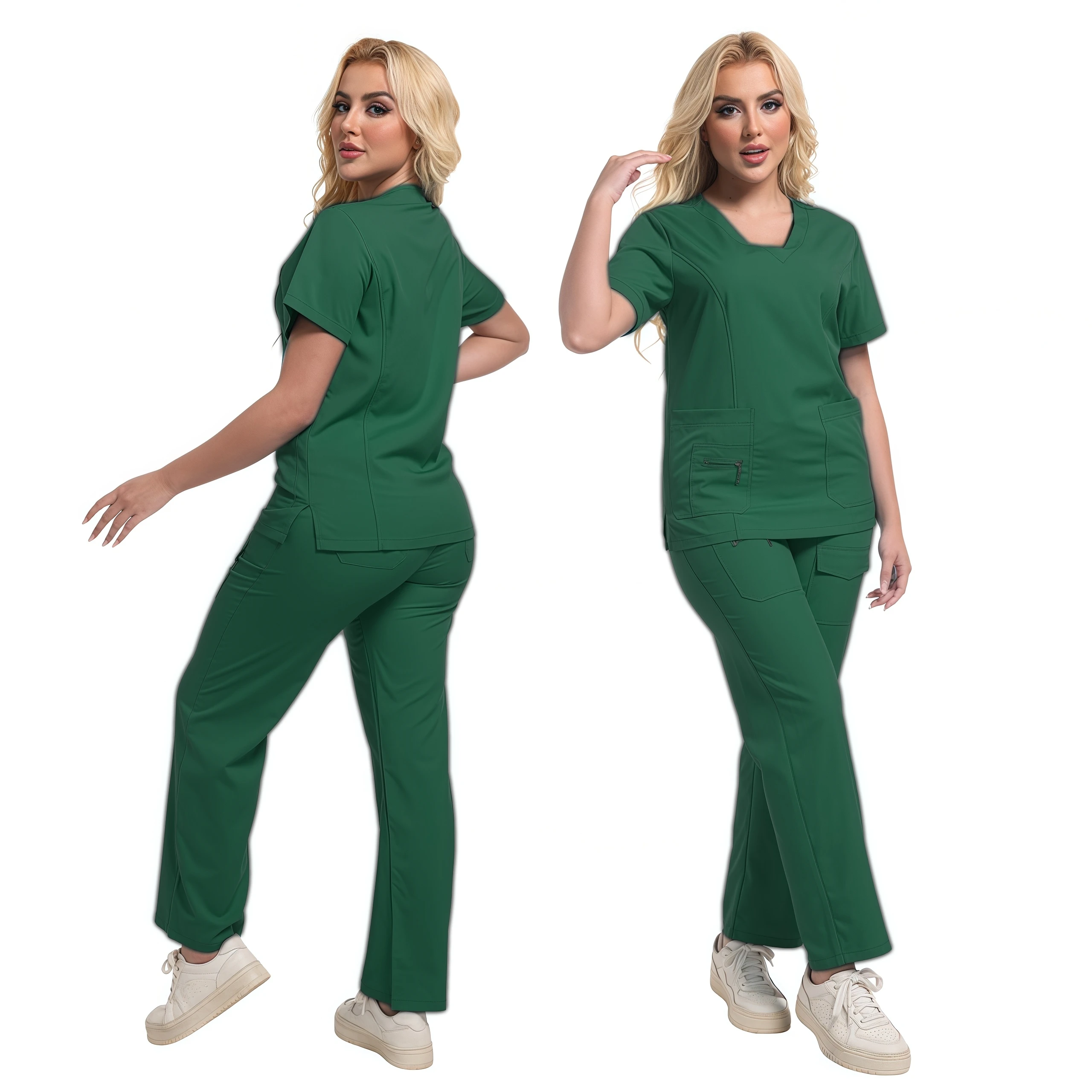 Ensembles de gIslande respirants pour femmes, uniformes de conception d'hôpital, vêtements de travail pour médecins et infirmières, vêtements de travail pour hôtel, chaud, savoir