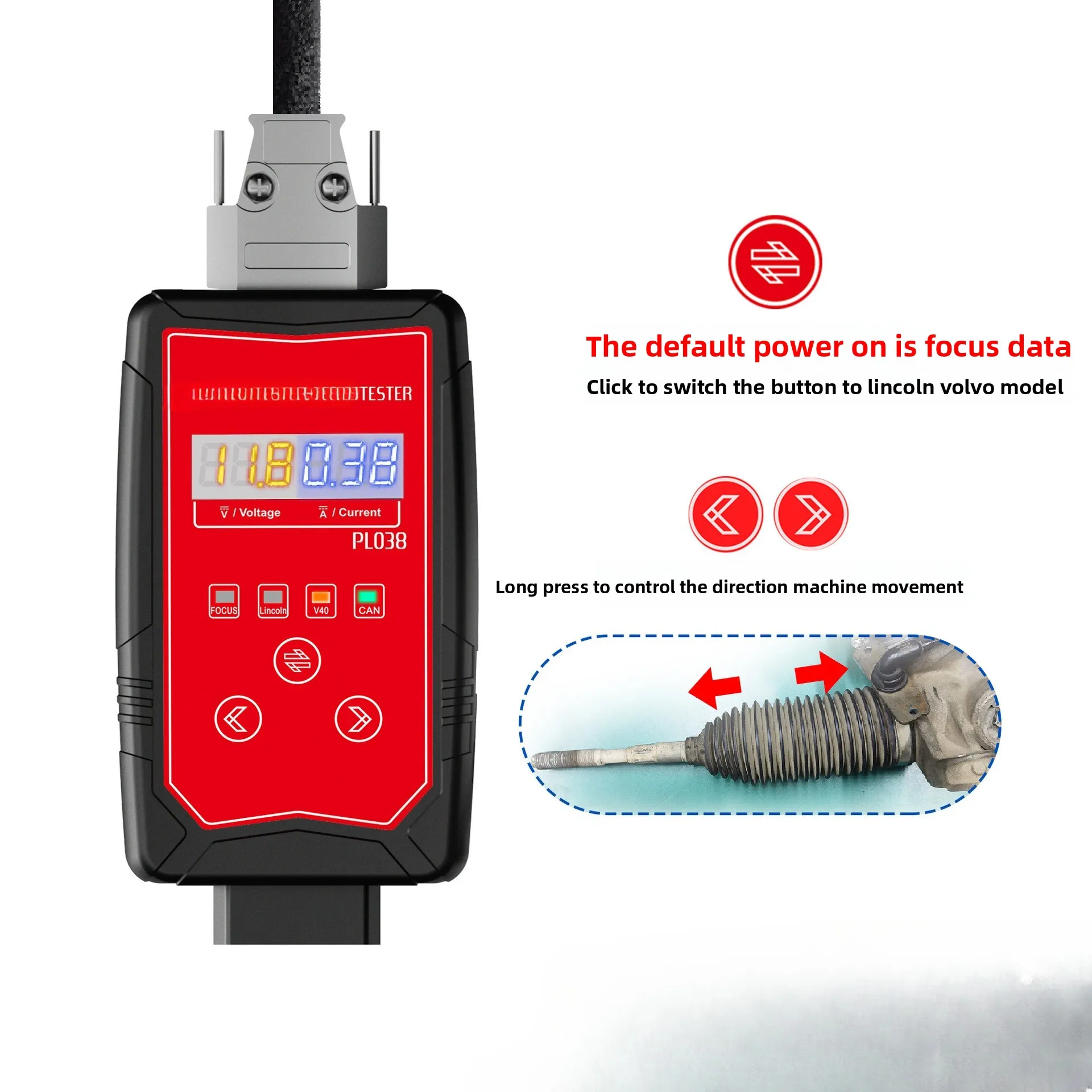 

038 LINMKZV40 steering machine tester supports OBD diagnosis