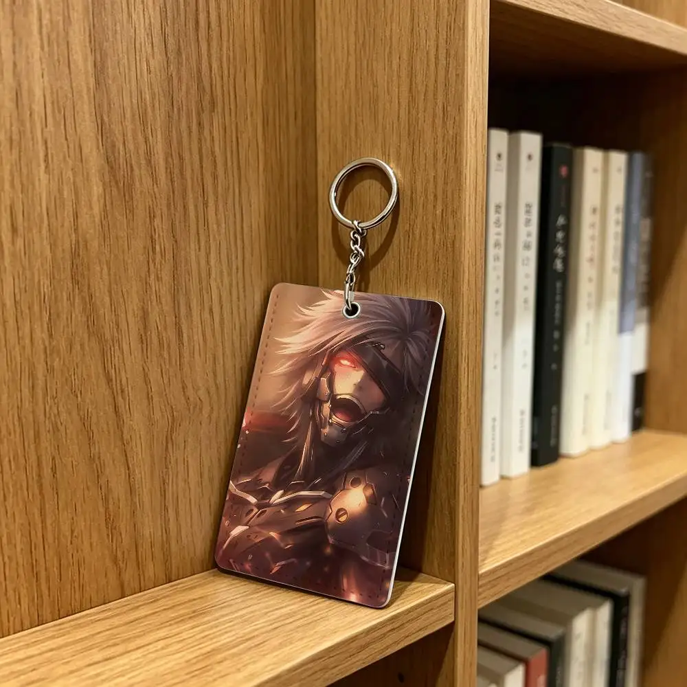 M-Metal Gear Solid R-Raiden Card Holder Keychain Badge Holder Card Pass Hang Rope Lariat Lanyard for Key Rings Accessories Gift view 5